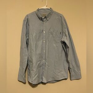Carhartt Long Sleeve Button Down Pocket Shirt Blue Chambray Size XXL